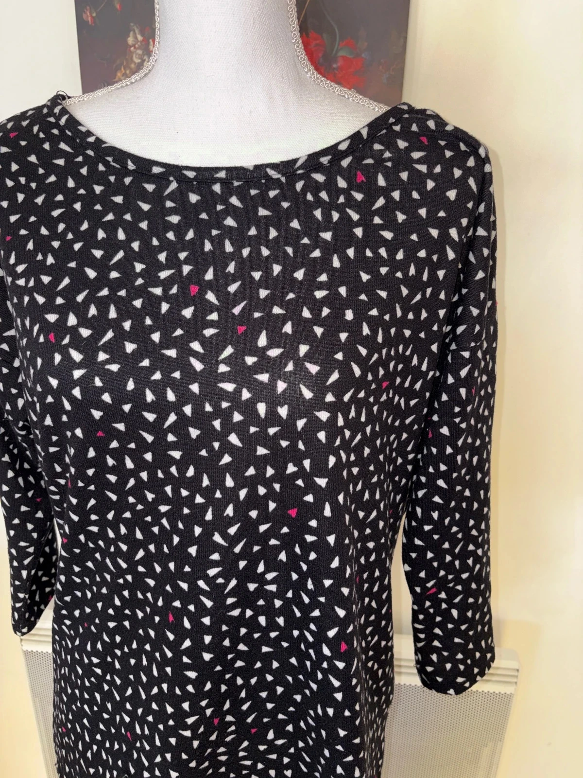 Black fine sweater with Only pattern size M / 38 – photo 2